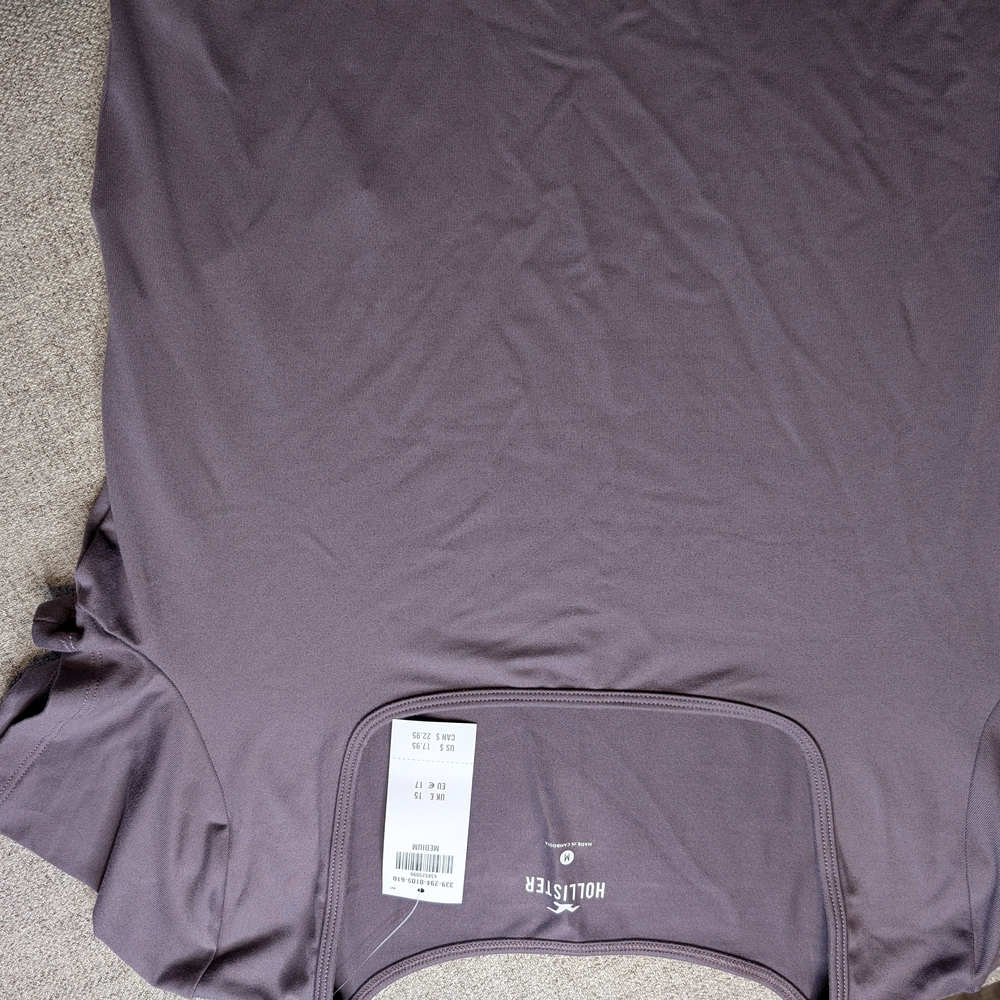 Hollister Purple Cropped T-Shirt